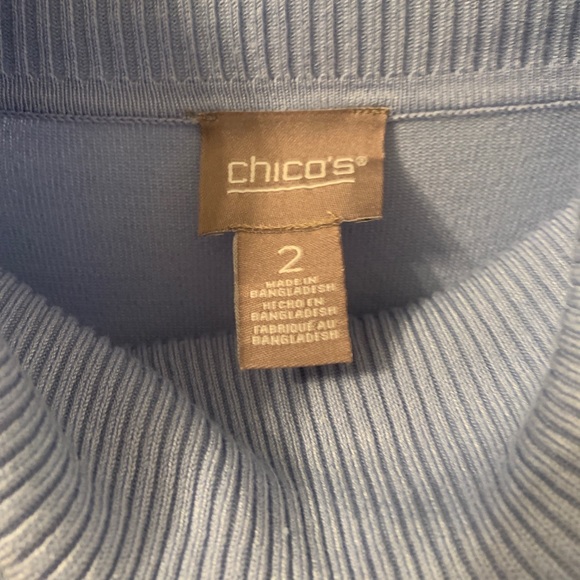 Chico's Lightweight Turtleneck Size 2 - Picture 3 of 4